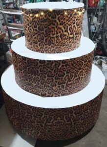 Brookly-New-York-Leopard-Skin-Light-Up-Jumpout-Custom-Cake