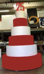 California-Los-Angeles-Six-Feet-Tall-Red-White-Party-Prop