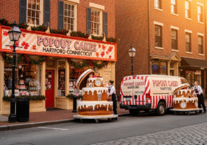 Giant popout jumpout cakes delivered in Hartford, Connecticut