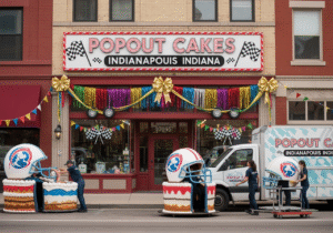 Giant popout jumpout cakes delivered in Indianapolis, Indiana