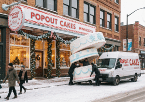 Giant popout jumpout cakes delivered in Minneapolis, Minnesota