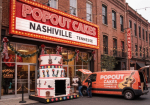 Giant popout jumpout cakes delivered in Nashville, Tennessee