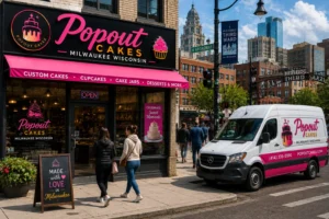 Giant popout jumpout cakes delivered in Wisconsin