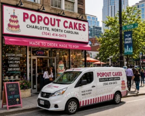 Giant popout jumpout cakes delivered in North Carolina