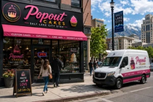 Giant popout jumpout cakes delivered in Utah