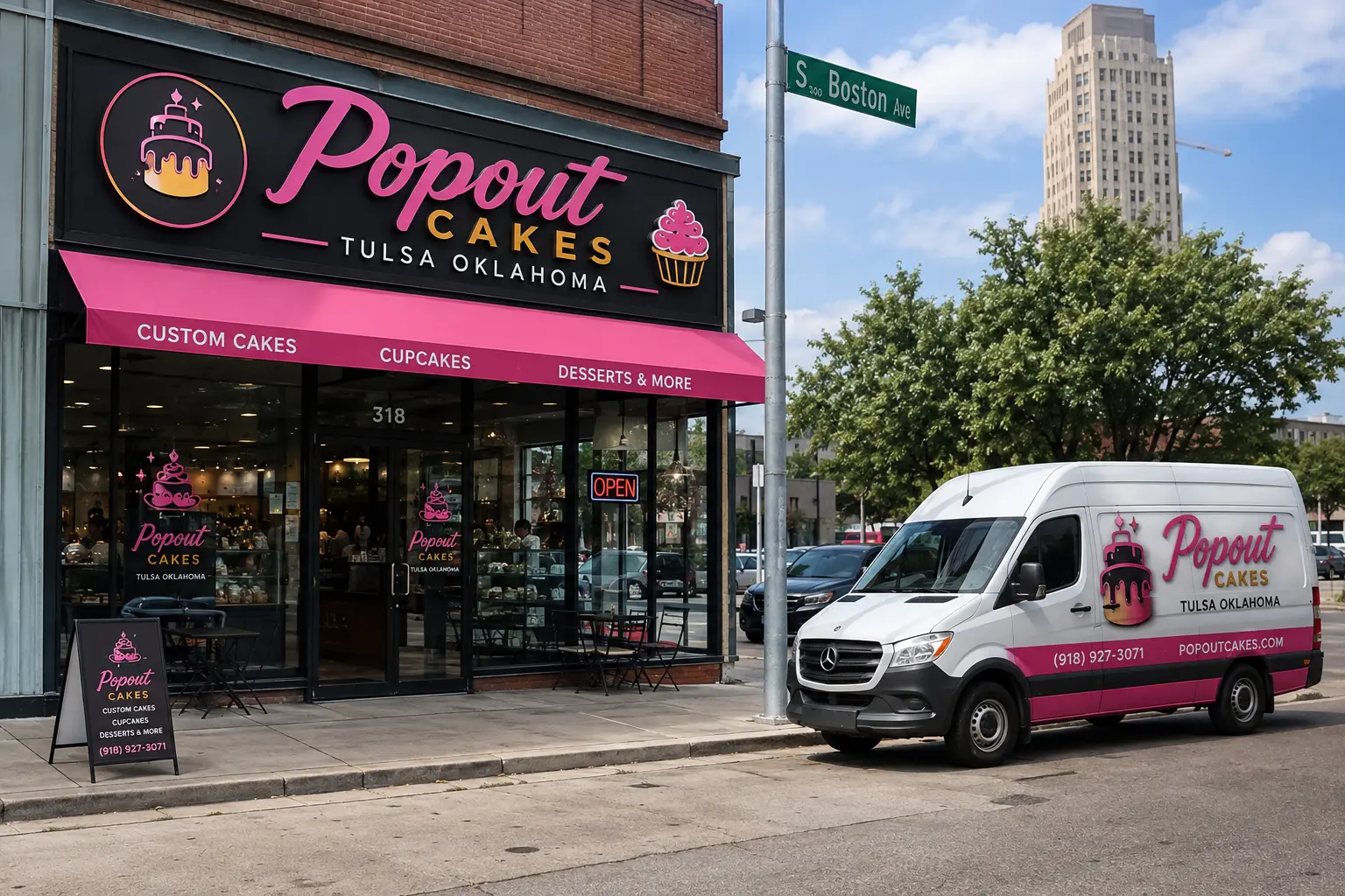Popout jumpout giant cake studio serving Oklahoma